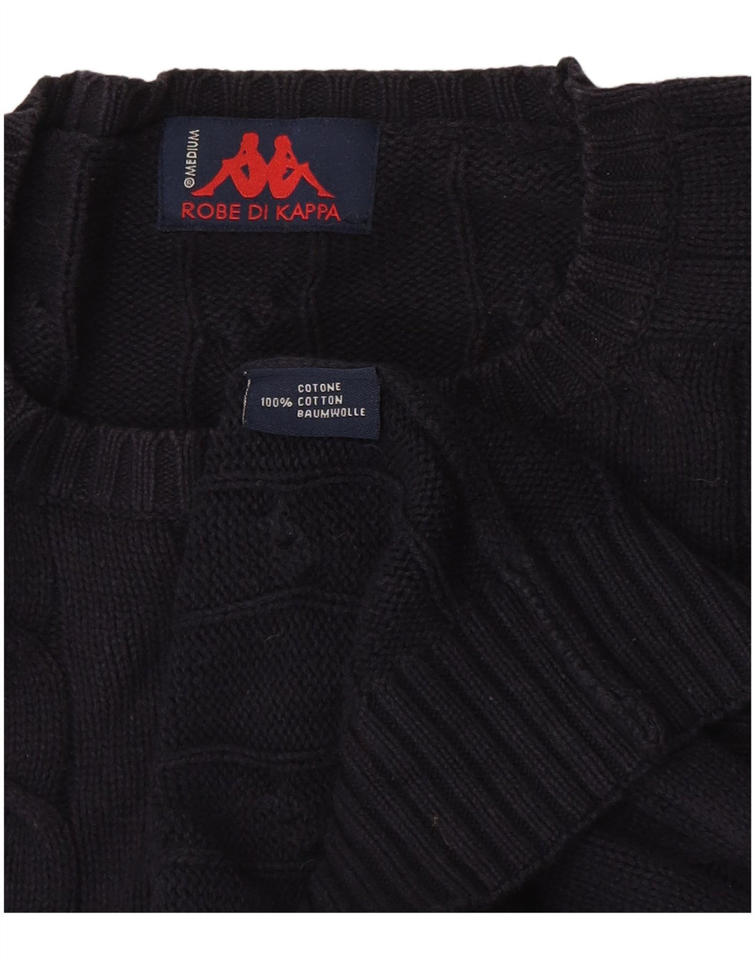 Kappa herre rund hals sweater medium marineblå bomuld