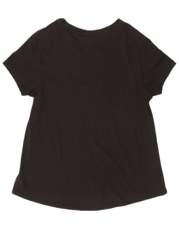 Tommy Hilfiger Dame Grafisk T-Shirt Top UK 12 Medium Grå