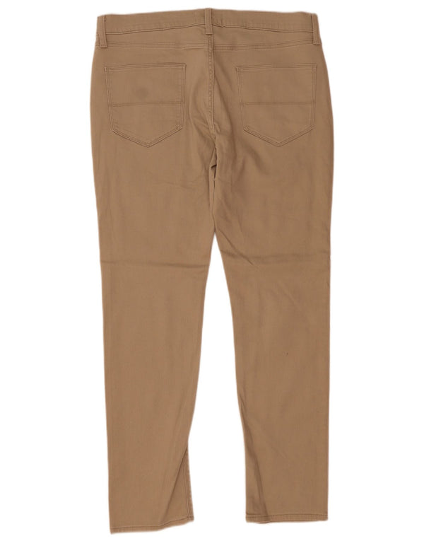 Marks & Spencer Herre Slim Fit Casual Bukser W34 L31 Beige Bomuld