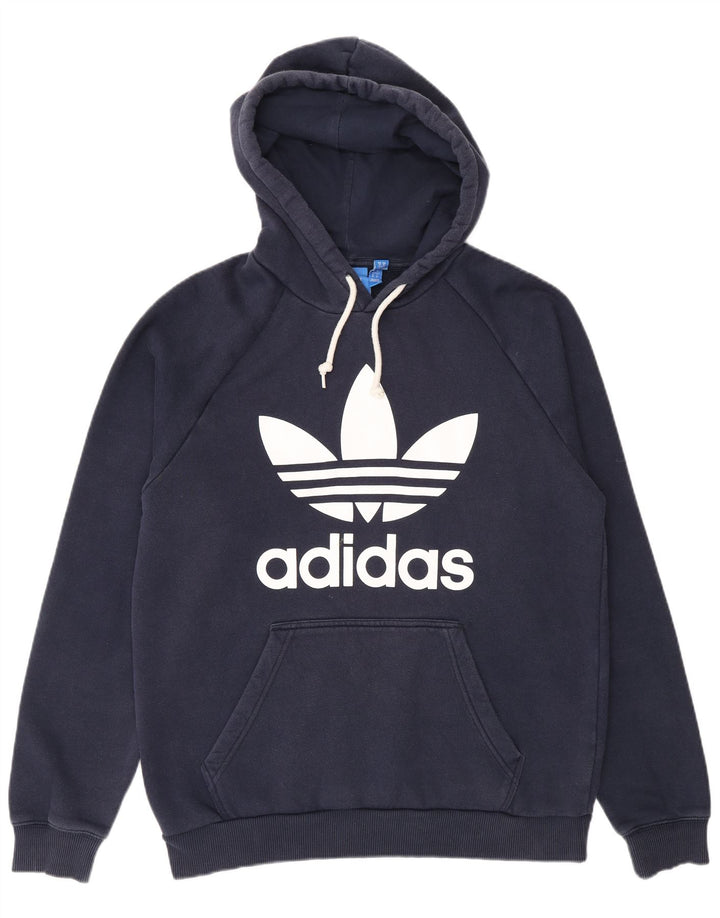 Adidas Grafisk hættetrøje til mænd mellem marineblå bomuld