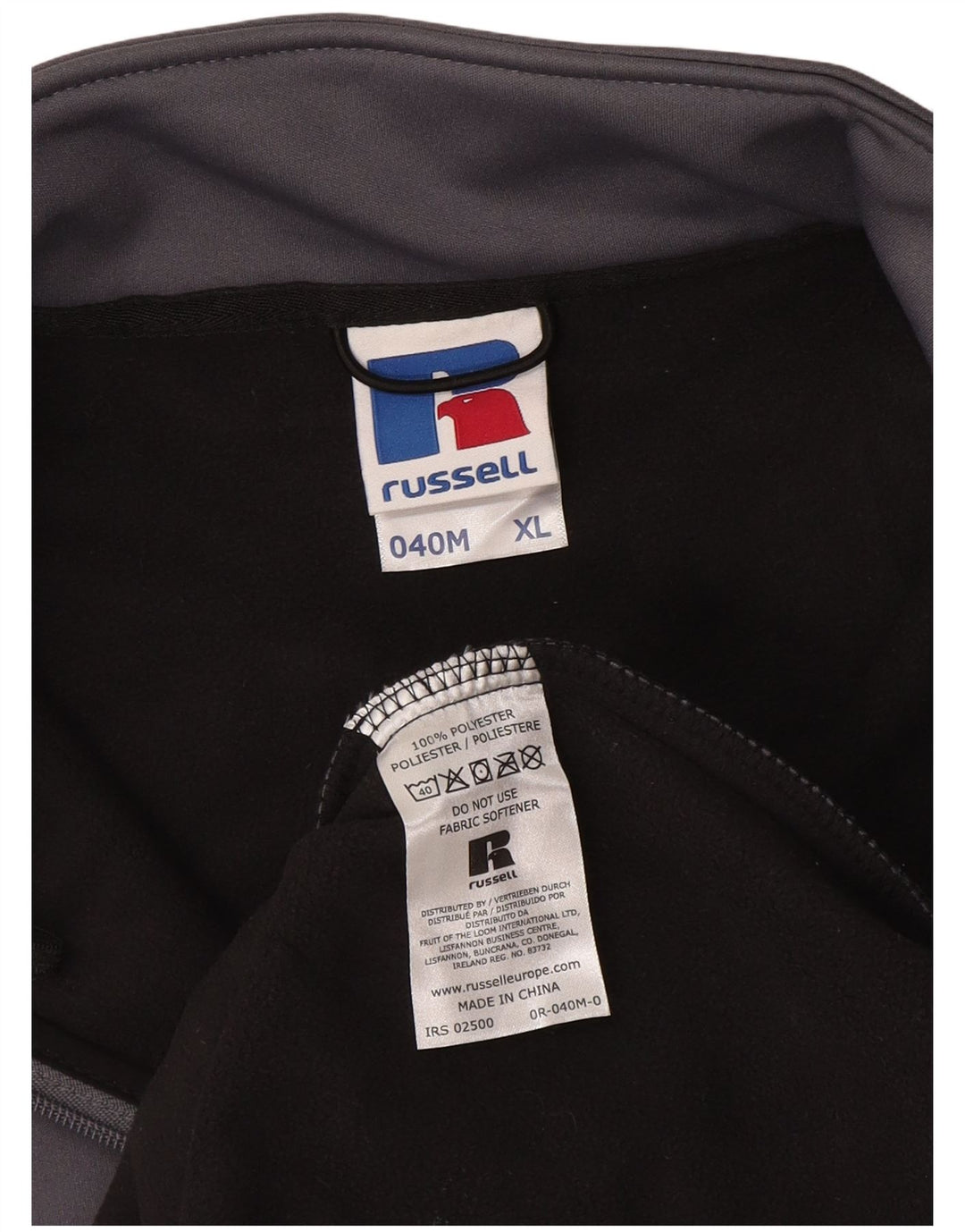 RUSSELL ATHLETIC Herre træningsdragt Topjakke XL Grå Polyester