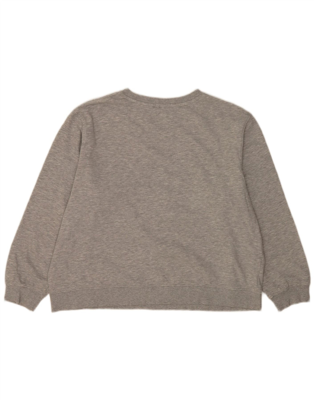 Marks & Spencer Womens Crop Sweatshirt Jumper UK 16 Large Grey Flecked