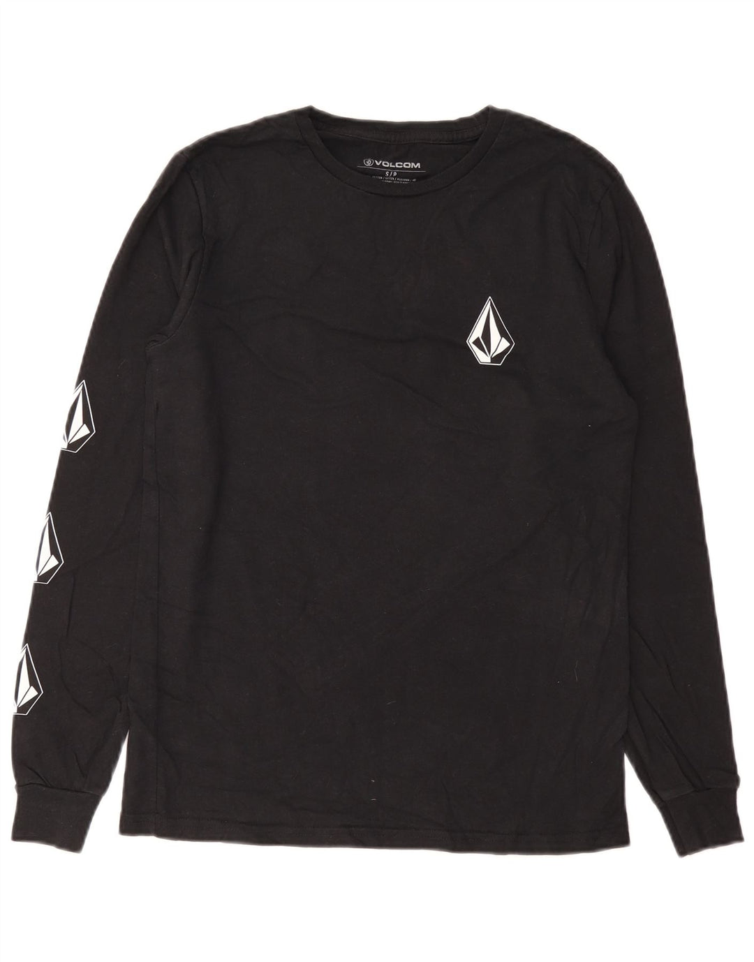 Volcom Herre grafisk top langærmet lille sort bomuld