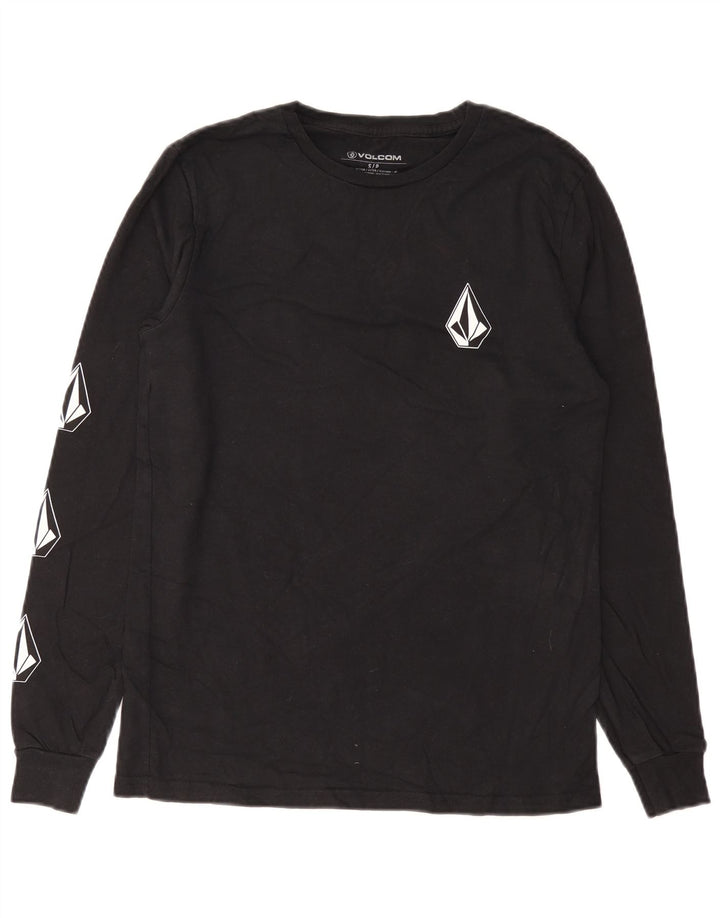 Volcom Herre grafisk top langærmet lille sort bomuld