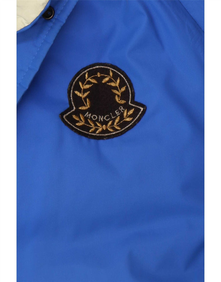 Moncler Herre Hooded Polstret Jakke Størrelse 3 Stor Blå Polyamid