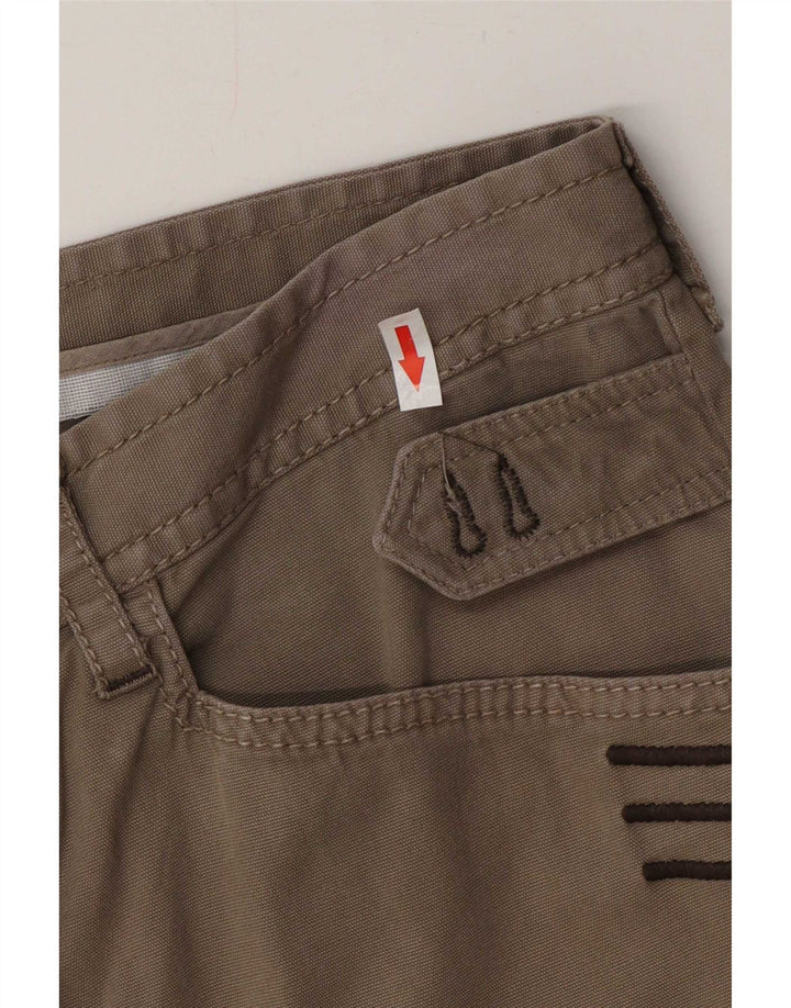 Versace Dame Straight Jeans W36 L34 Beige Bomuld
