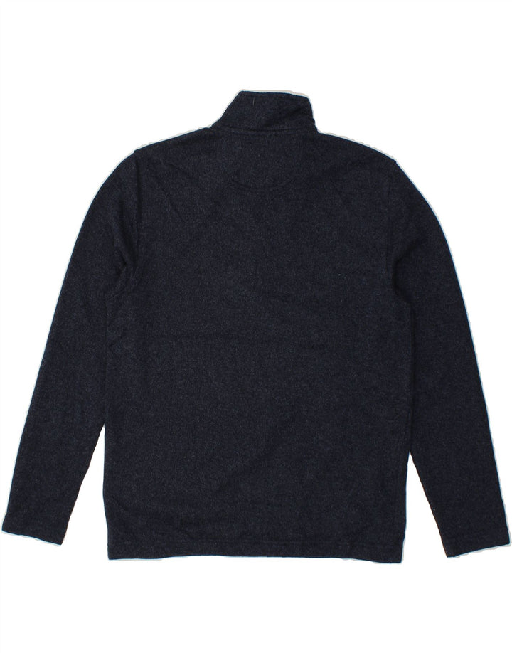 IZOD Mens Zip Neck Sweatshirt Jumper Small Navy Blue Polyester Vintage Izod and Second-Hand Izod from Messina Hembry 