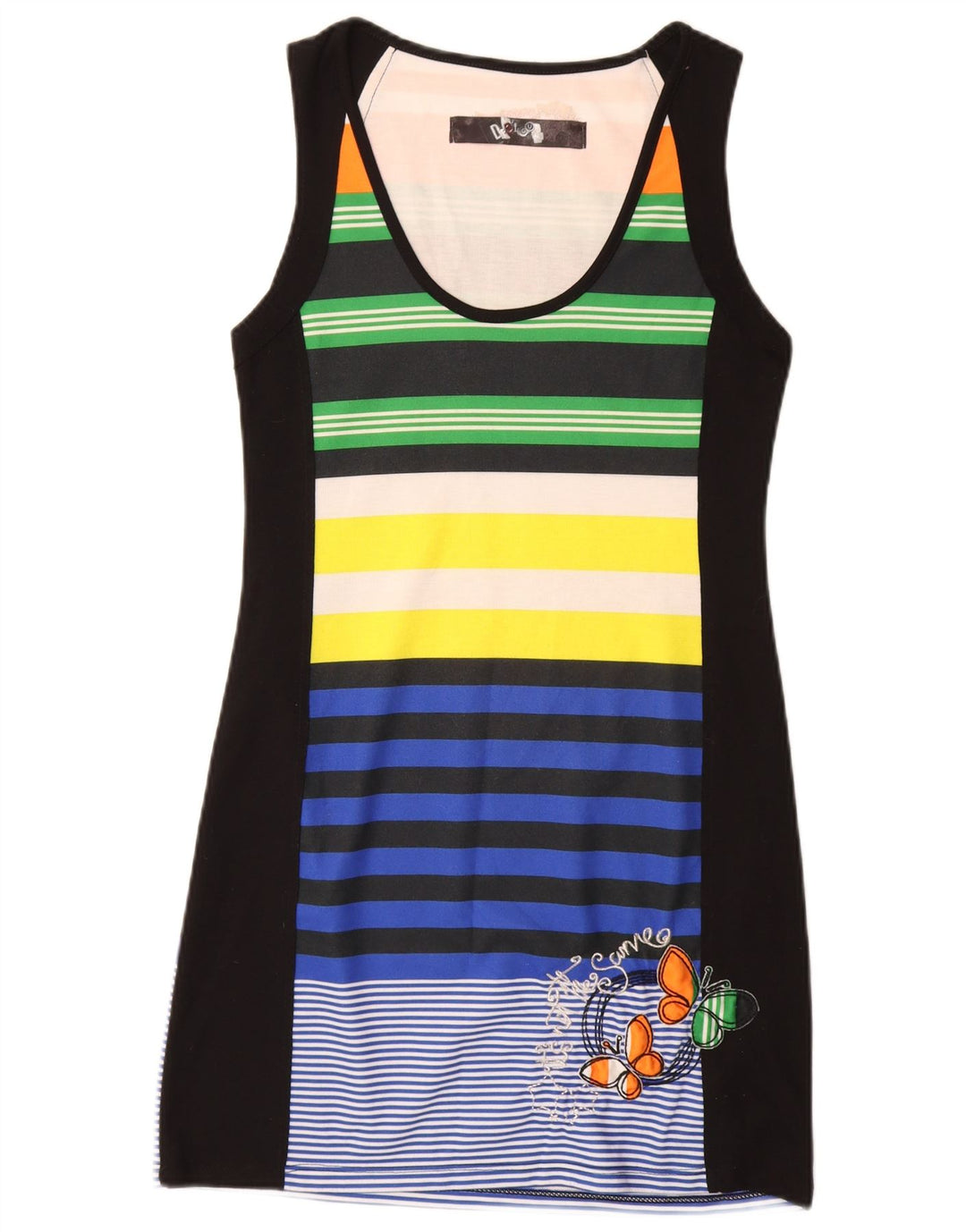 DESIGUAL Grafisk T-shirtkjole til kvinder UK 12 Medium Multicolored Butterfly