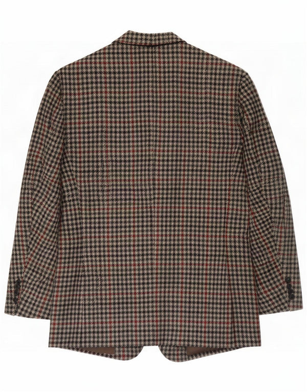 Raphael Mens 2 Button Blazer Jacket UK 38 Medium Multicoloured Houndstooth