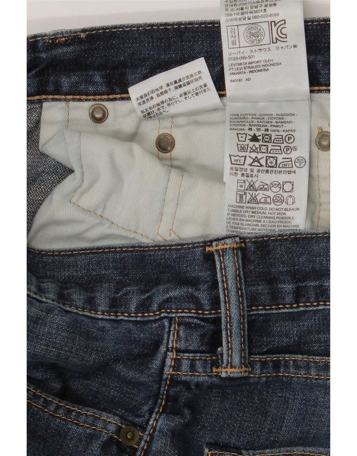 Levi's Herre 505 Straight Jeans W32 L32 Blå Bomuld