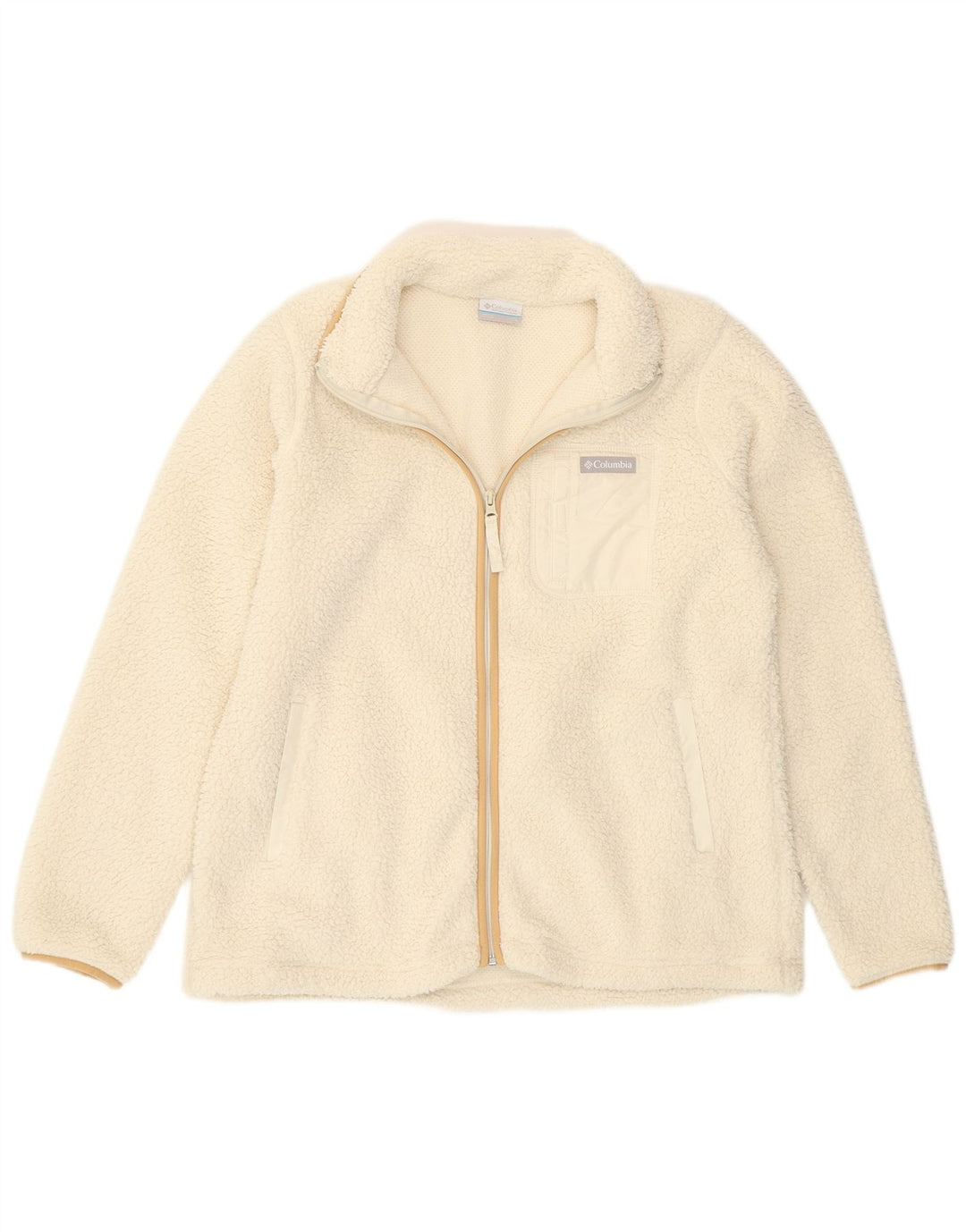 Columbia Herre Fleecejakke UK 40 Stor Hvid Polyester