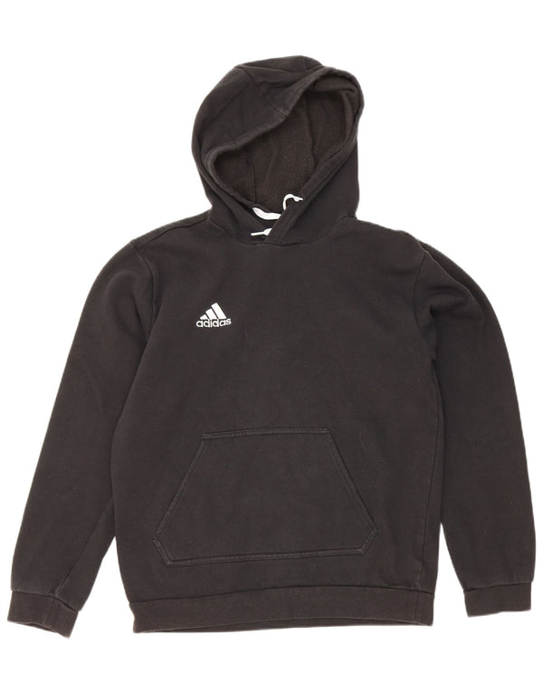 Adidas Dame Hoodie Jumper UK 10 Small Black Bomuld