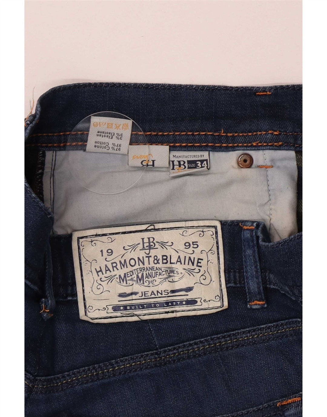 Harmont & Blaine Herre Slim Jeans W30 L32 Blå Bomuld