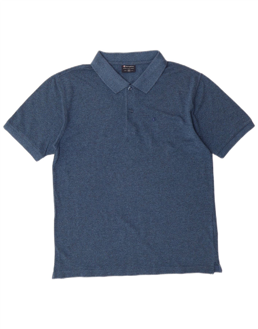 Champion herre Regular Fit Polo Shirt Medium Blue Flecked Bomuld