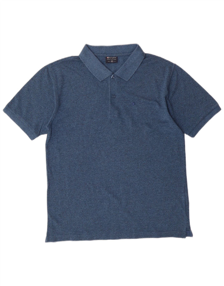 Champion herre Regular Fit Polo Shirt Medium Blue Flecked Bomuld