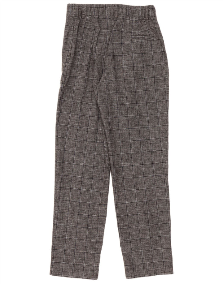 Marks & Spencer Chinobukser til kvinder UK 12 Medium W30 L30 Grå ternet
