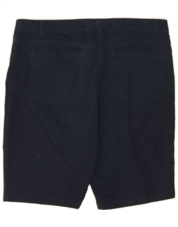 IZOD Womens Casual Shorts US 13 Large W32 Navy Blue Cotton Vintage Izod and Second-Hand Izod from Messina Hembry 