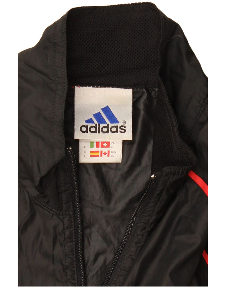 Adidas Herre Climashell Grafisk træningsdragt Topjakke Stor Sort Polyester