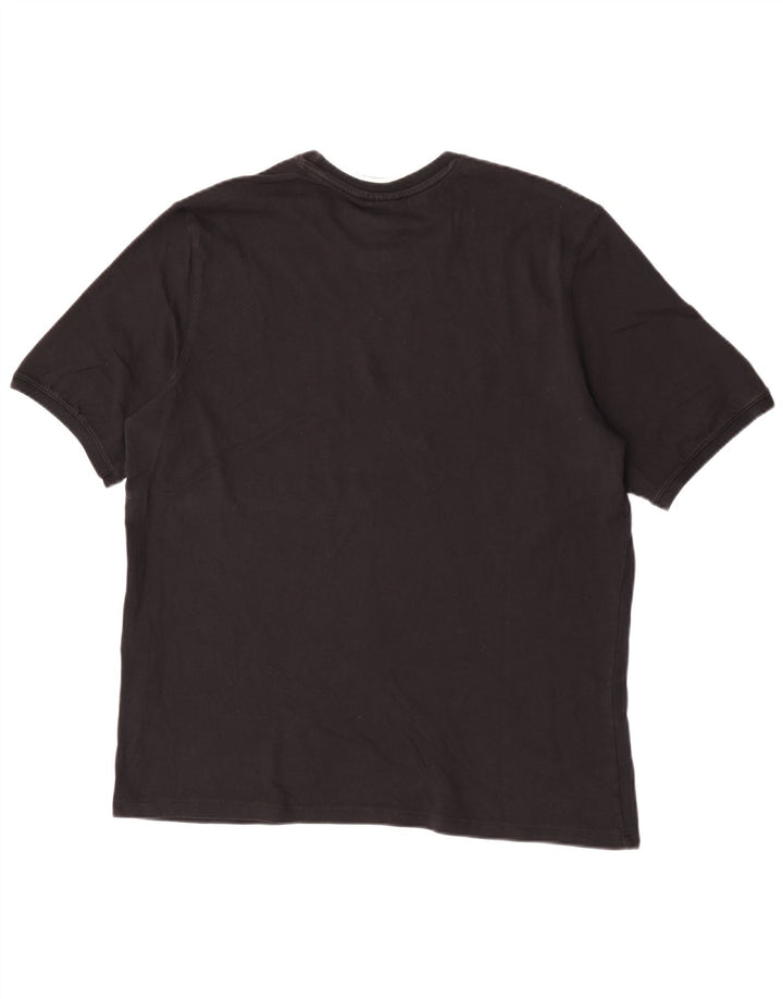 Adidas Herre T-Shirt Top Stor Sort Bomuld