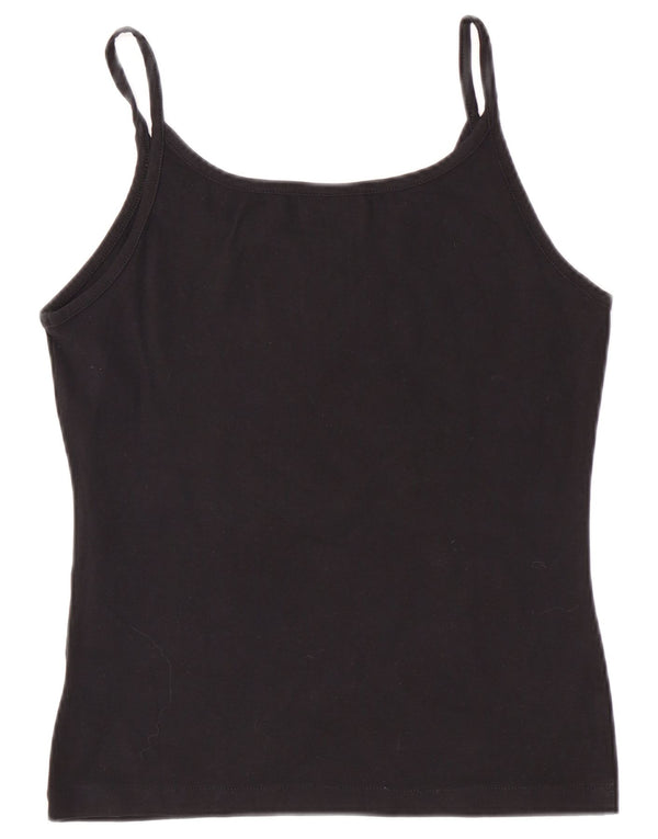 Asics Girls Regular Cami Top 13-14 År Stor Sort Bomuld