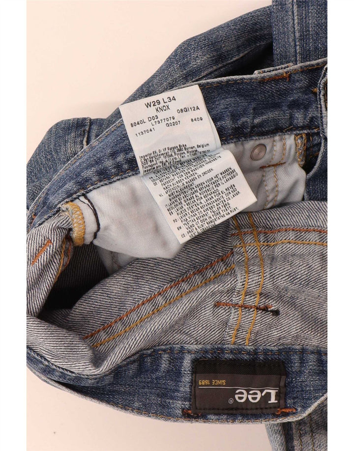 Lee Herre Knox Straight Jeans W29 L34 Blå Bomuld