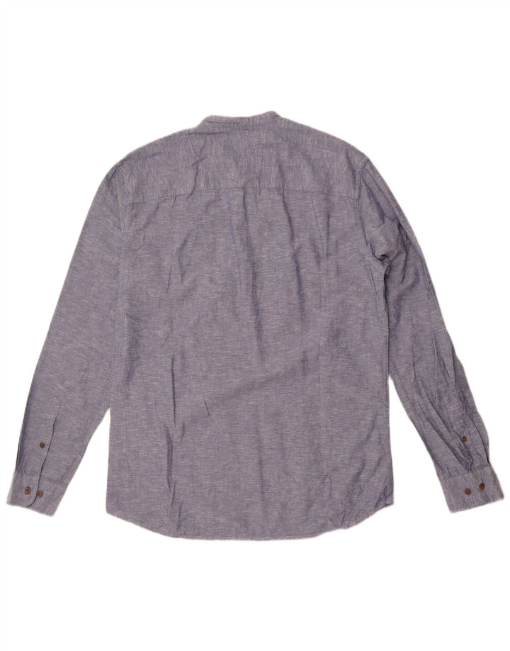 Jack & Jones Herre Slim Fit Pullover Shirt Medium Blue Flecked Bomuld