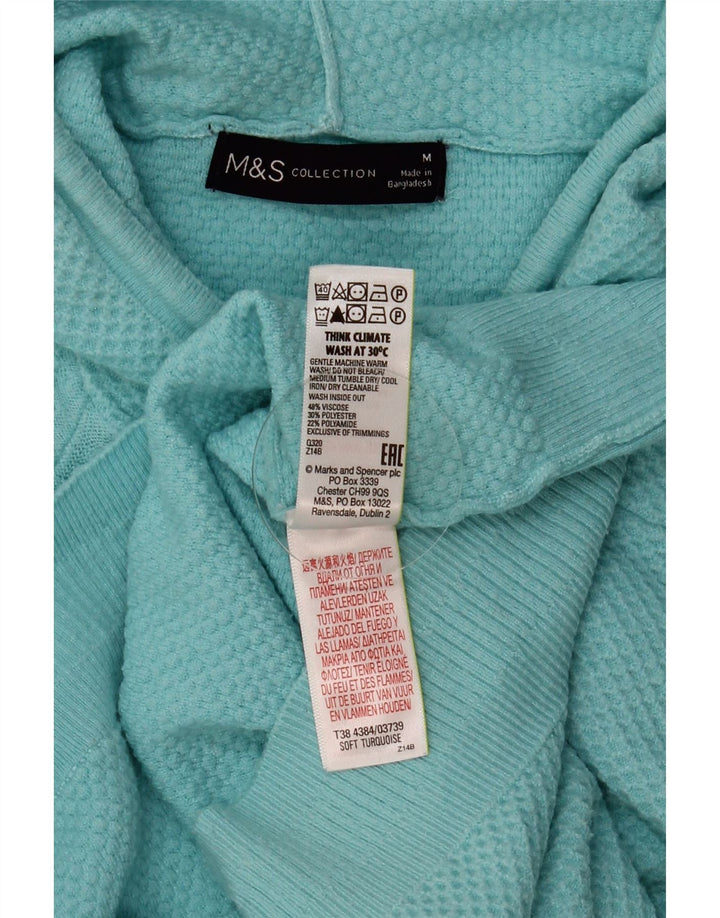 MARKS & SPENCER Oversized sweater sweater til kvinder UK 14 Medium turkis