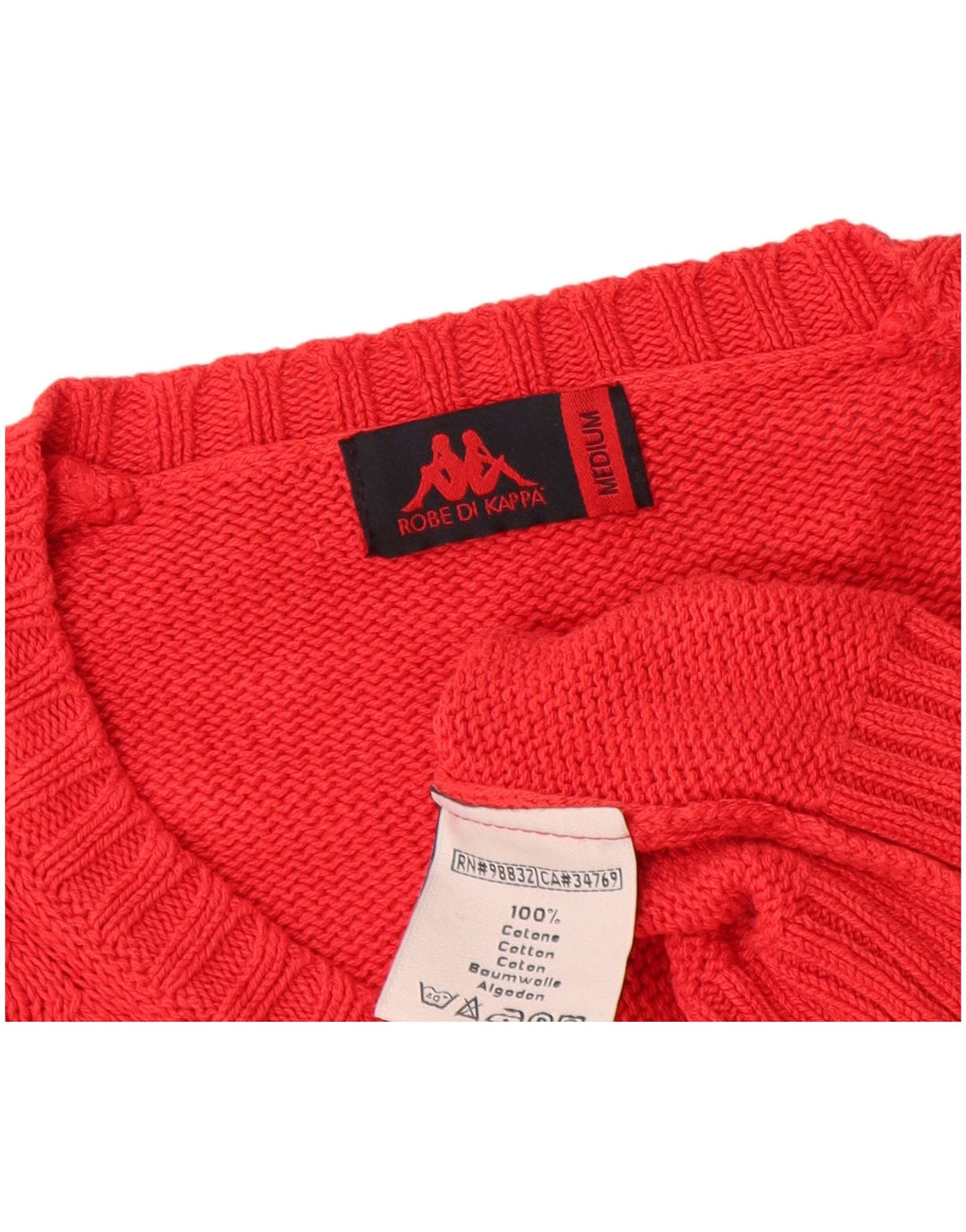 Kappa Herre V-hals sweater Medium Rød Bomuld