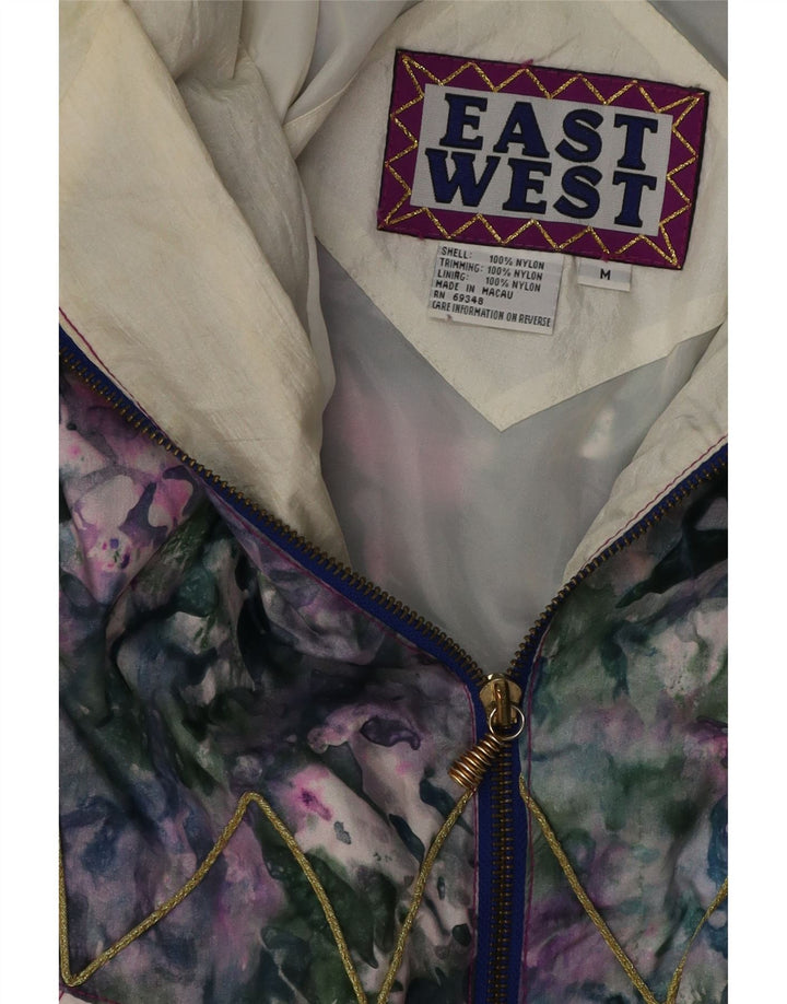 EAST WEST Dame Abstrakt mønster Skijakke UK 14 Medium Flerfarvet