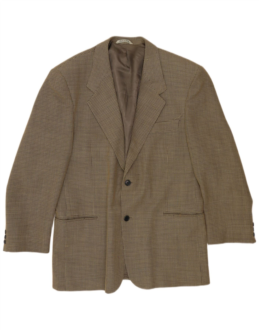 Ing Loro Piona & Co. Herre 2-knaps blazerjakke IT 54 2XL Khaki Spotted