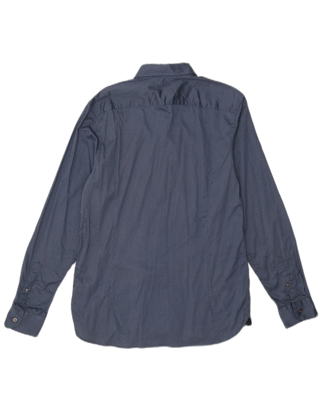 Ted Baker Herreskjorte str. 4 Large Blue Spotted Cotton