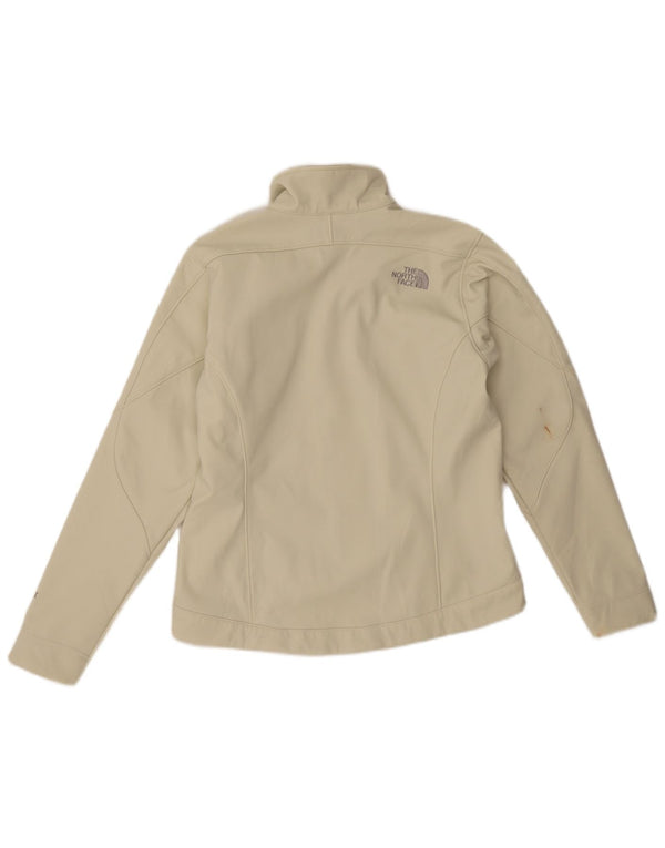 The North Face Womens Tracksuit Top Jacket UK 10 Small Beige Polyester