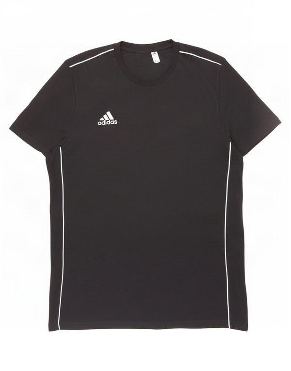 Adidas Herre T-Shirt Top Stor Sort Bomuld