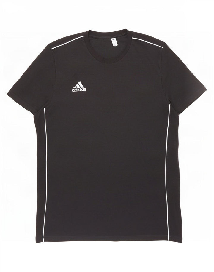Adidas Herre T-Shirt Top Stor Sort Bomuld