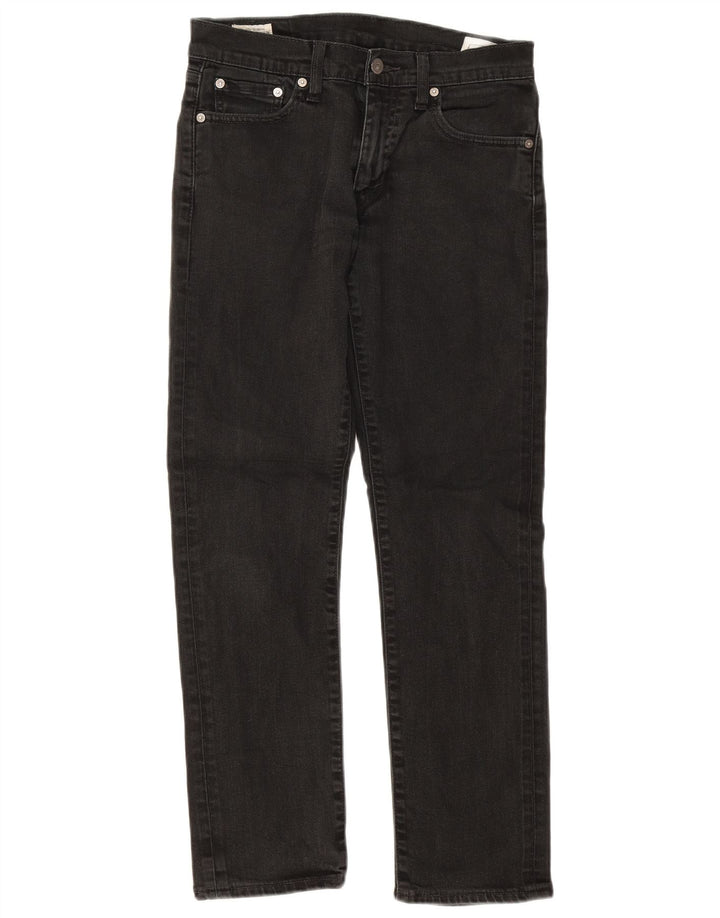 Levi's Straight Jeans til mænd W30 L30 Sort bomuld