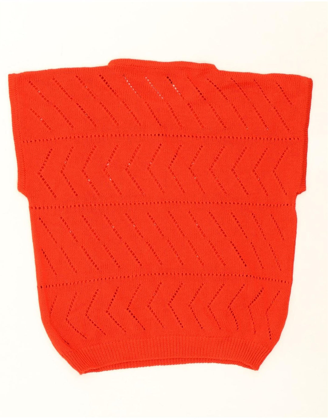 MAPIER Womens Short Sleeve Crew Neck Jumper Sweater UK 4 XS Red Vintage Mapier and Second-Hand Mapier from Messina Hembry 