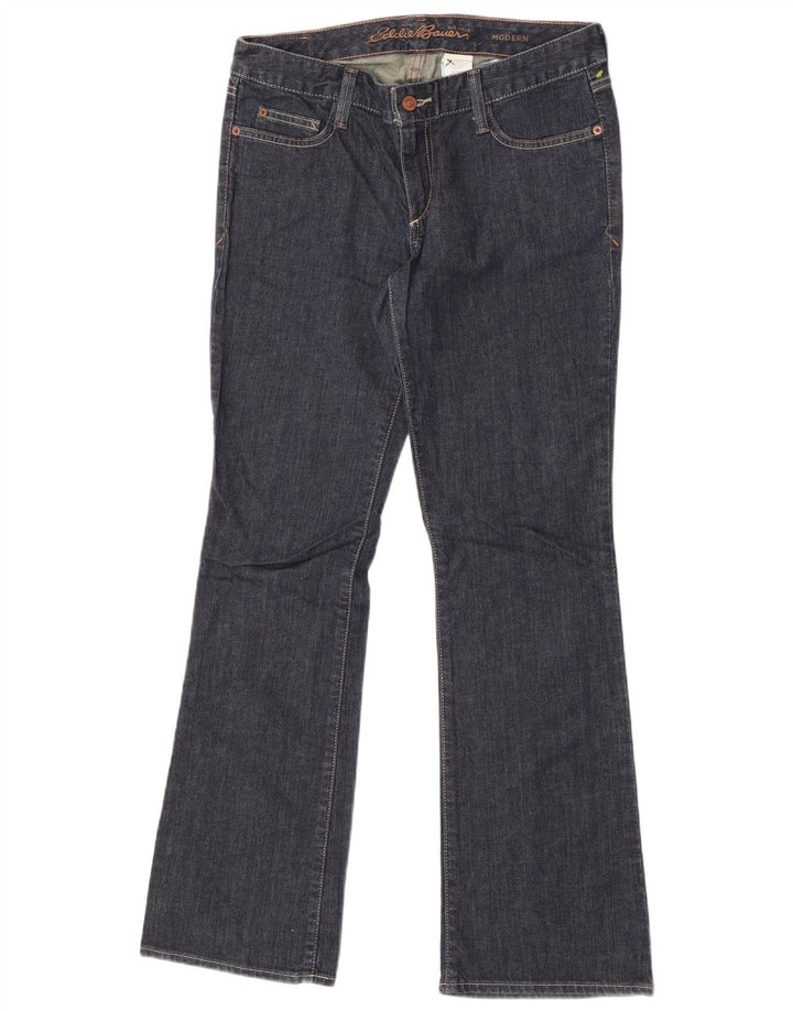Eddie Bauer Dame Modern Bootcut Jeans US 6 Medium W32 L31 Navy Blue