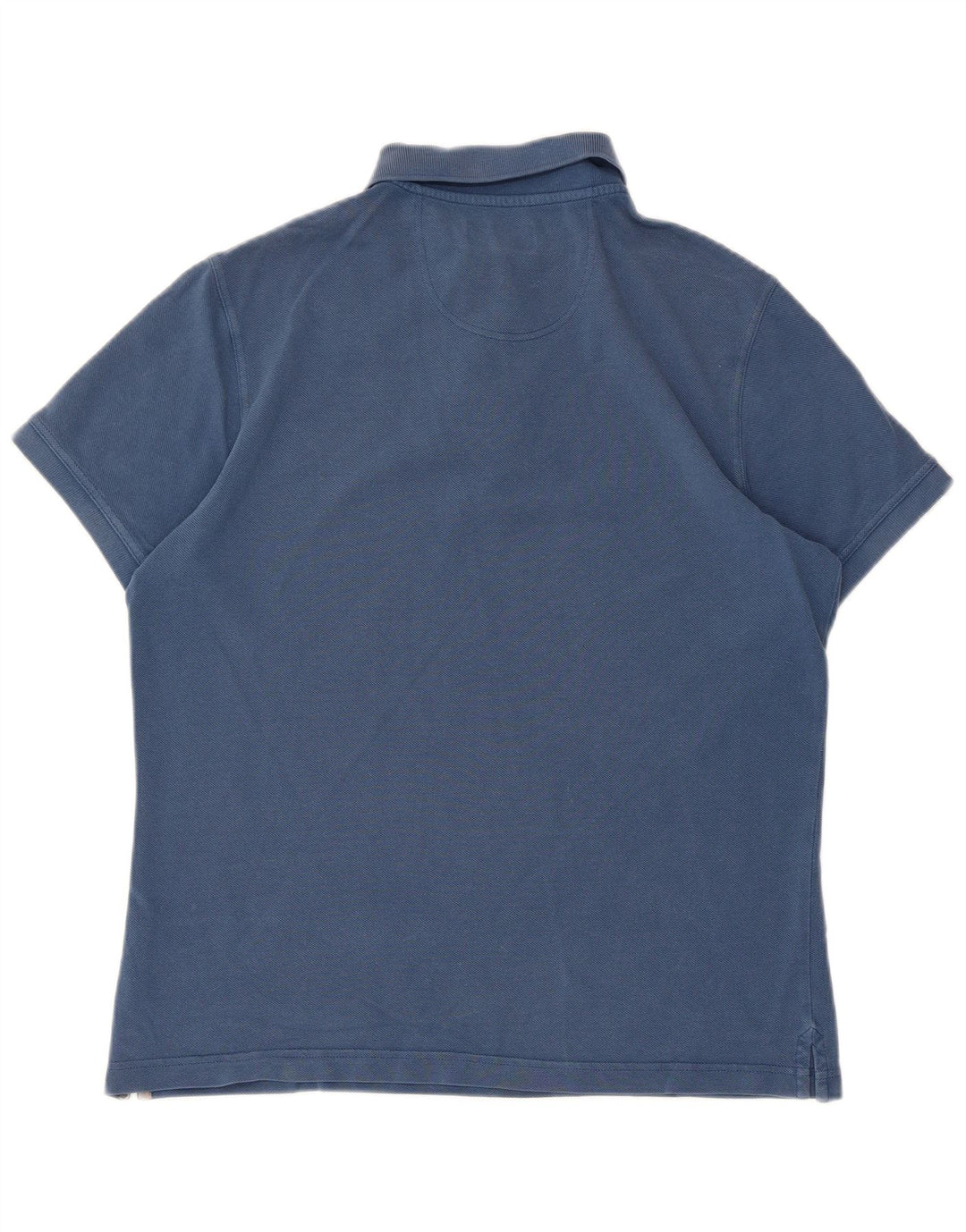 BARBOUR Mens Polo Shirt Medium Blue