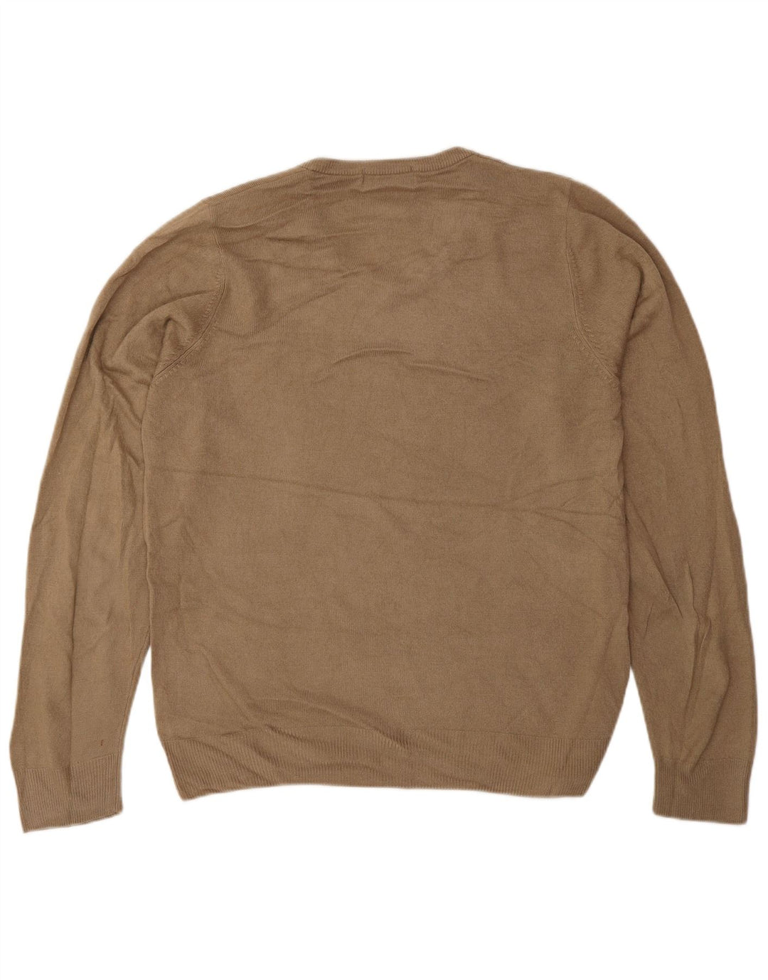 Marks & Spencer Herre Blue Harbor V-hals sweater lille brun akryl