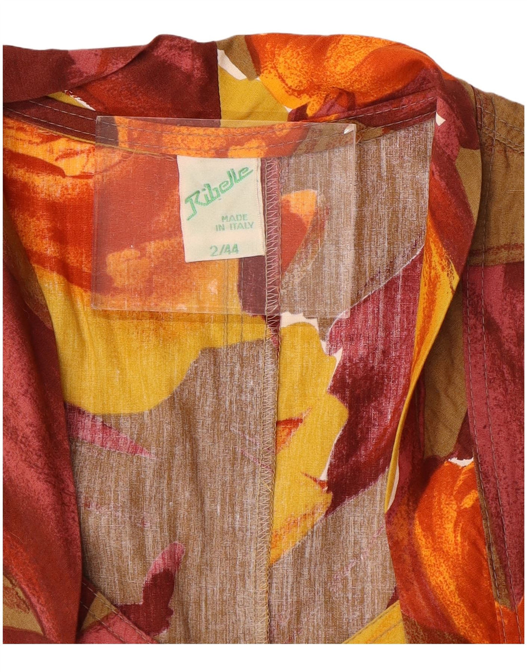 Vintage Dame Ærmeløs Skift Kjole IT 44 Medium Multicolored Floral