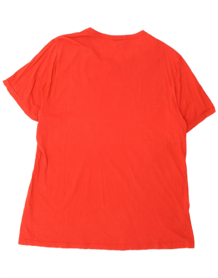 Puma Herre Grafisk T-Shirt Top XL Rød Bomuld