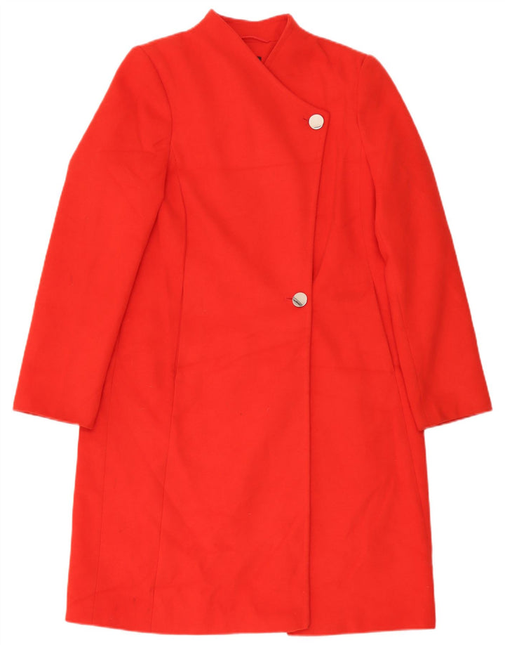 Marks & Spencer Dameoverfrakke UK 12 Medium Rød Polyester