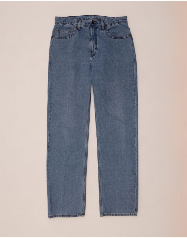 Marks & Spencer Straight Jeans til mænd W32 L33 Blå bomuld