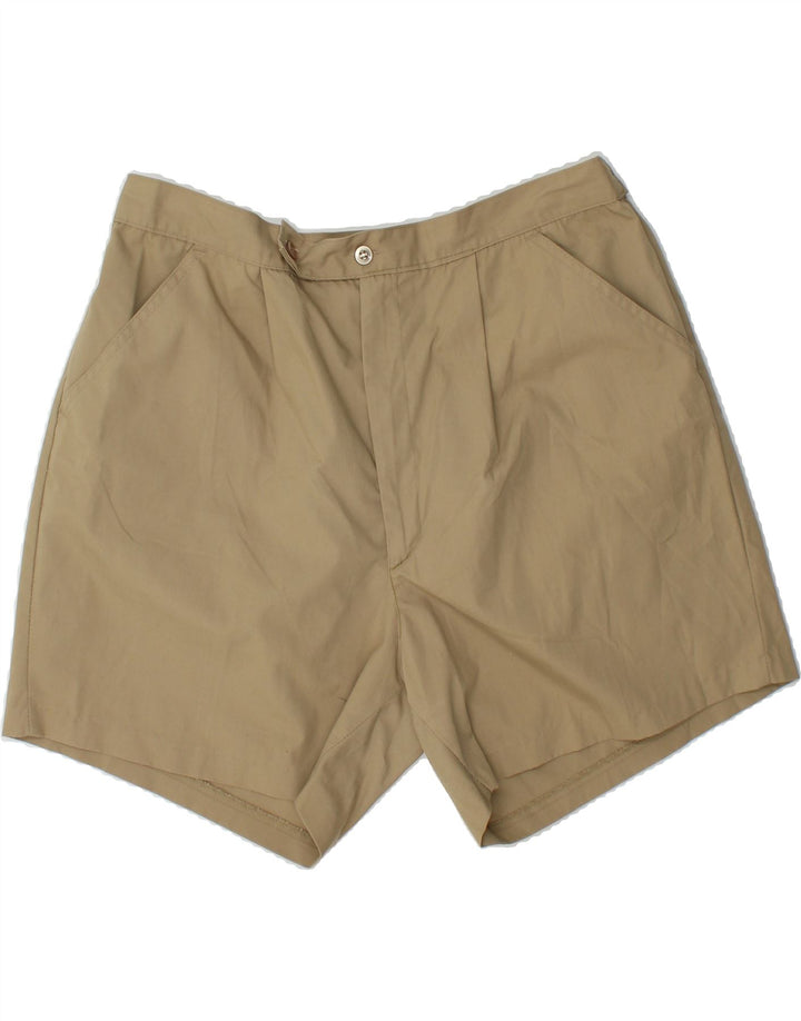 VINTAGE Mens Pegged Chino Shorts W36 Large  Khaki Vintage Vintage and Second-Hand Vintage from Messina Hembry 