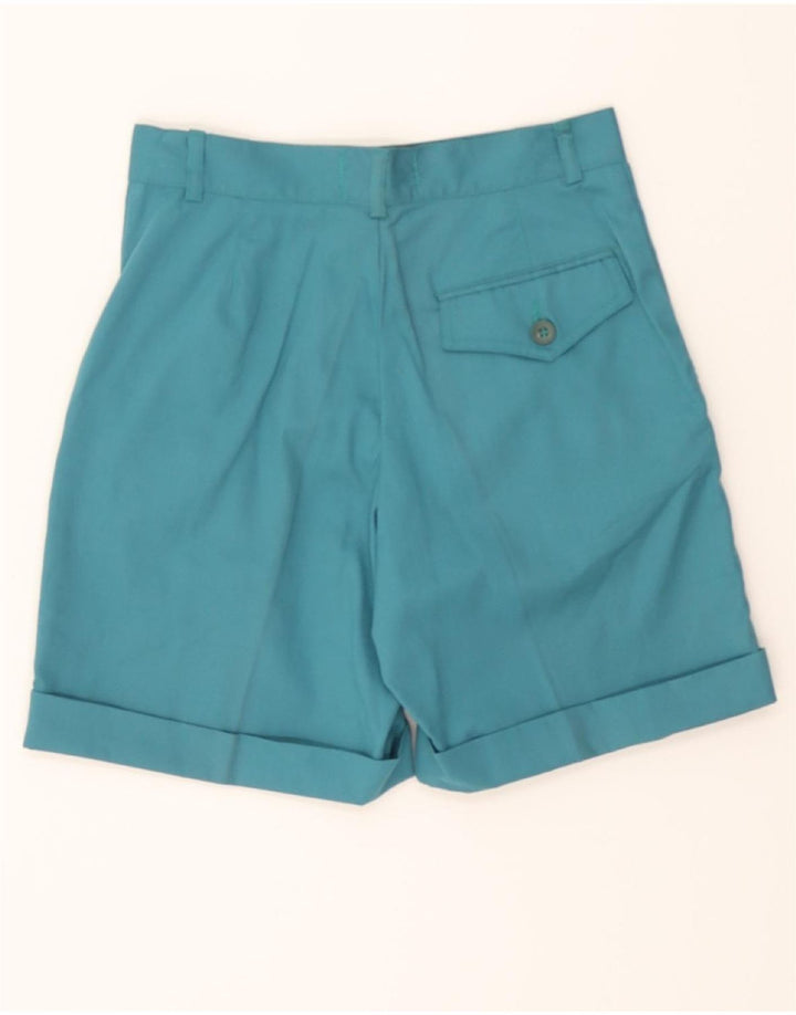 VINTAGE Womens Pegged Casual Shorts W30 Medium Blue Cotton Vintage Vintage and Second-Hand Vintage from Messina Hembry 