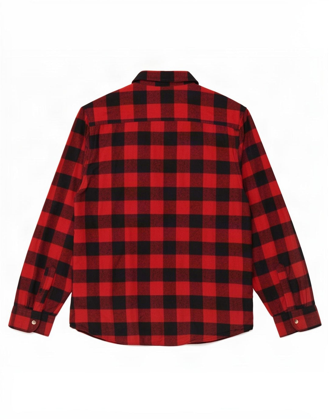Identisk herre flannel skjorte XL rød Gingham bomuld