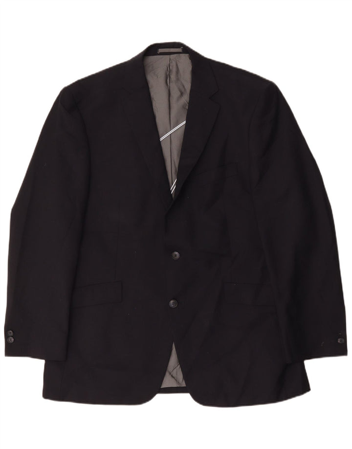 Pierre Cardin Herre 2-knaps blazerjakke UK 42 XL marineblå polyester