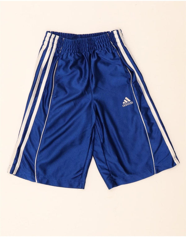 Adidas drenge sportsshorts 7-8 år XS blå polyester