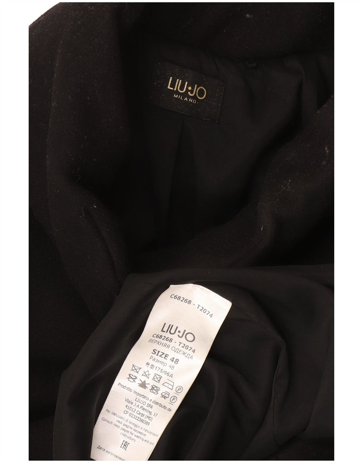 Liu Jo Dame Overfrakke IT 48 XL Sort Uld