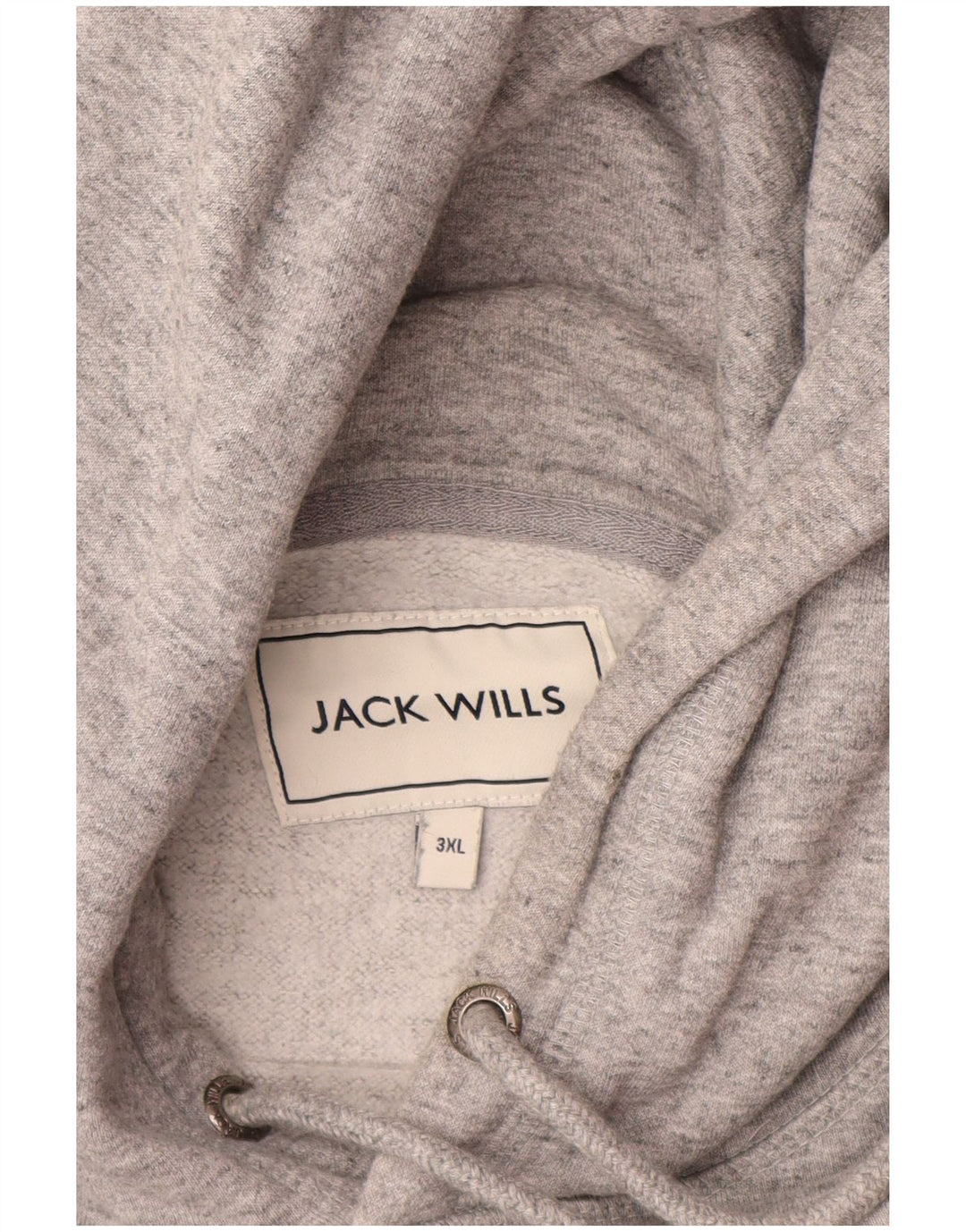 JACK WILLS Grafisk hættetrøje til mænd 3XL Grå Flecked Bomuld